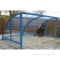 Custom Blue Iron Metal Display Stands Bicycle Rack In Publi